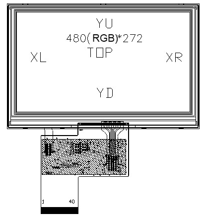 TFT LCD Module PT0434827T-H3 SERIES